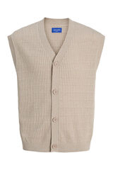 Jack & Jones Chaleco punto marrón