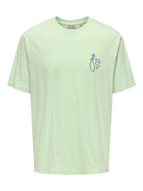 Only & Sons Camiseta manga curta estampada verde