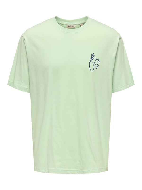 Only & Sons Camiseta manga curta estampada verde