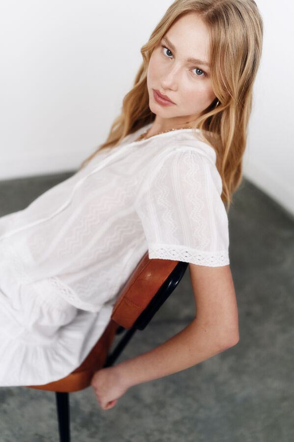 High Spirits Blusa "Selene" beige