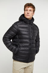 Champion Casaco com capuz acolchoado preto