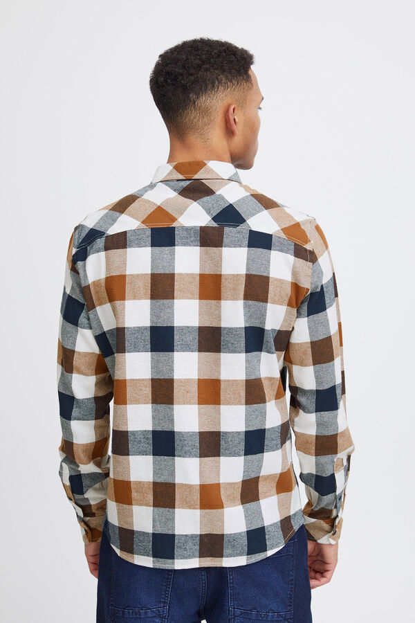 Blend Camisa de Manga Larga Cuadros estampado