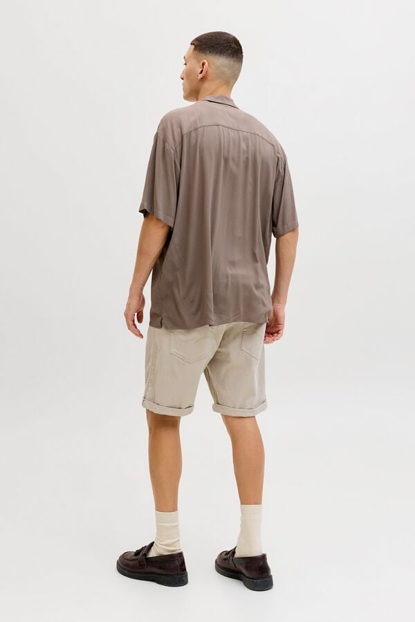 Jack & Jones Bermuda regular fit em sarja bege