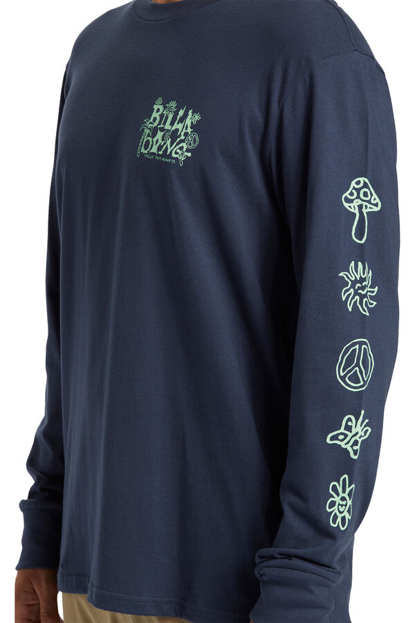 Billabong Camiseta de manga larga para Hombre azul