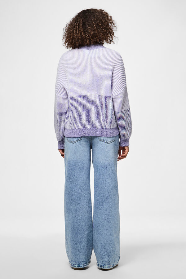Pieces Jersey de punto morado/lila