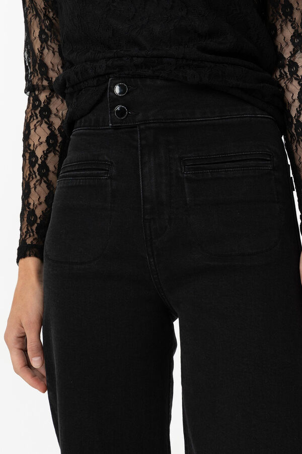 Tiffosi Calça Jeans Reta Olivia Comfort preto