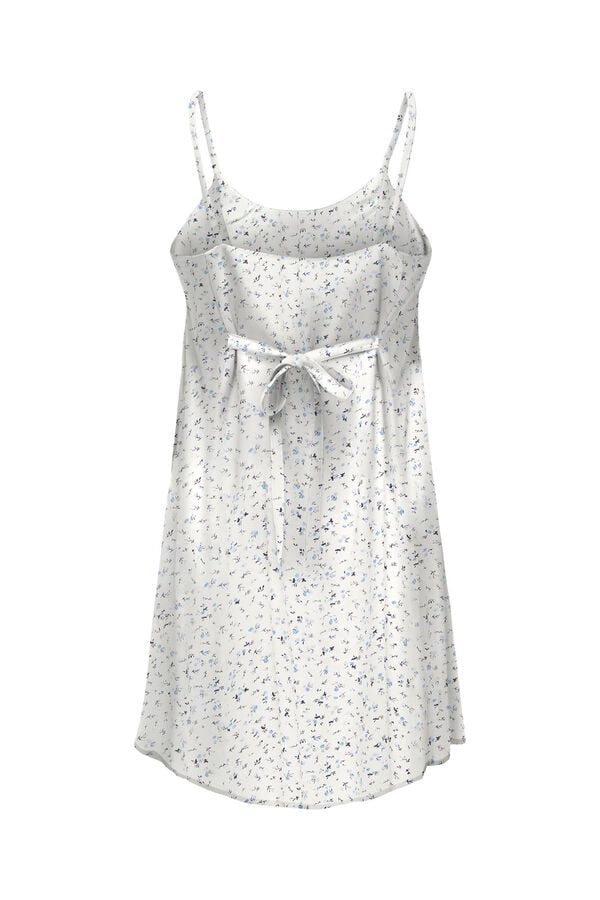Only Vestido curto estampado floral branco