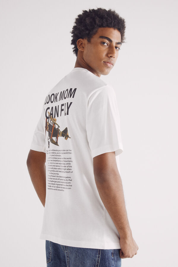 Springfield Camiseta I can fly marfil