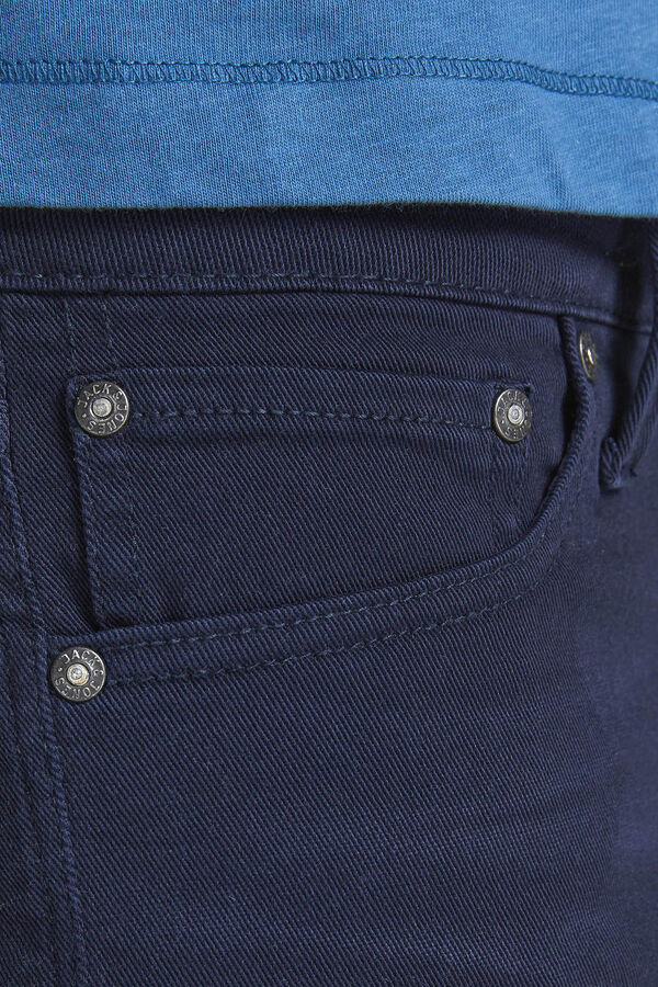 Jack & Jones Calções cinco bolsos algodão azul