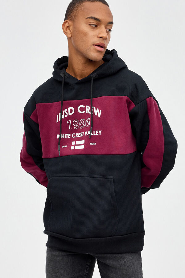 Inside Sudadera Con Capucha negro