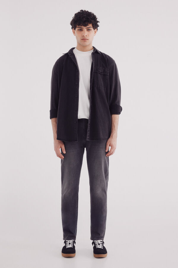 Springfield Jeans slim fit ultraleve cinzento