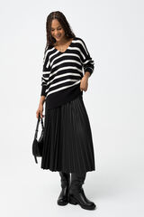 Tiffosi Falda Midi Plisada negro