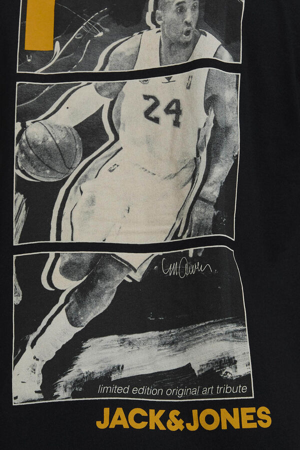 Springfield Camiseta Kobe Bryant, Leron Ellis y Michael Jordan negro