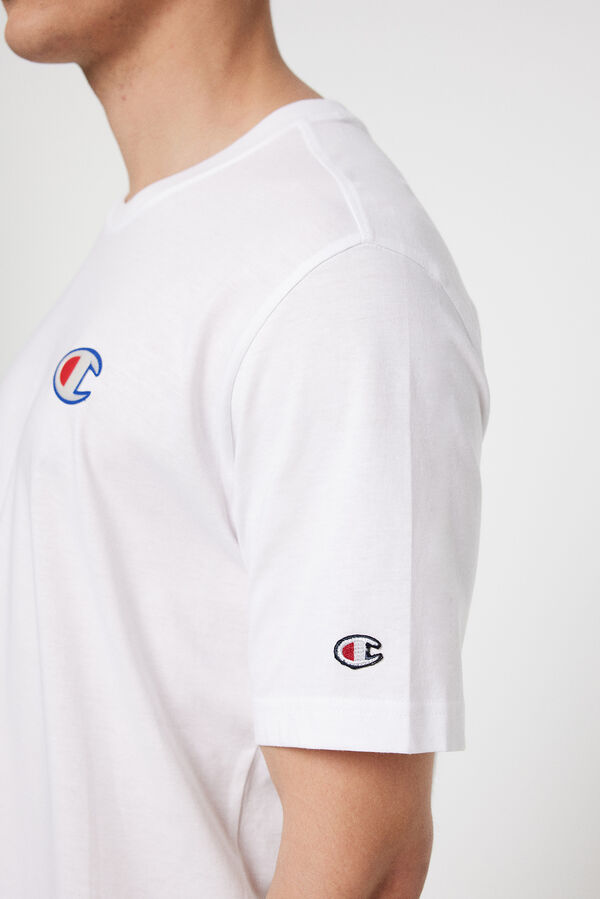 Champion Camiseta manga corta de hombre blanco