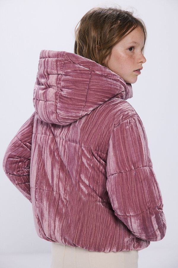 Springfield Kids Chaqueta acolchada velour ni&ntilde;a morado/lila