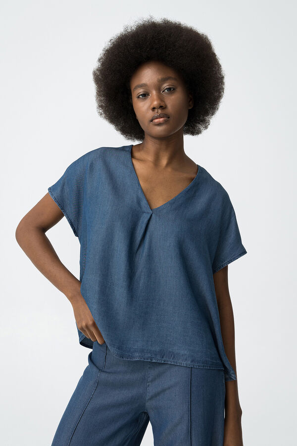 Tiffosi Blusa Denim azul