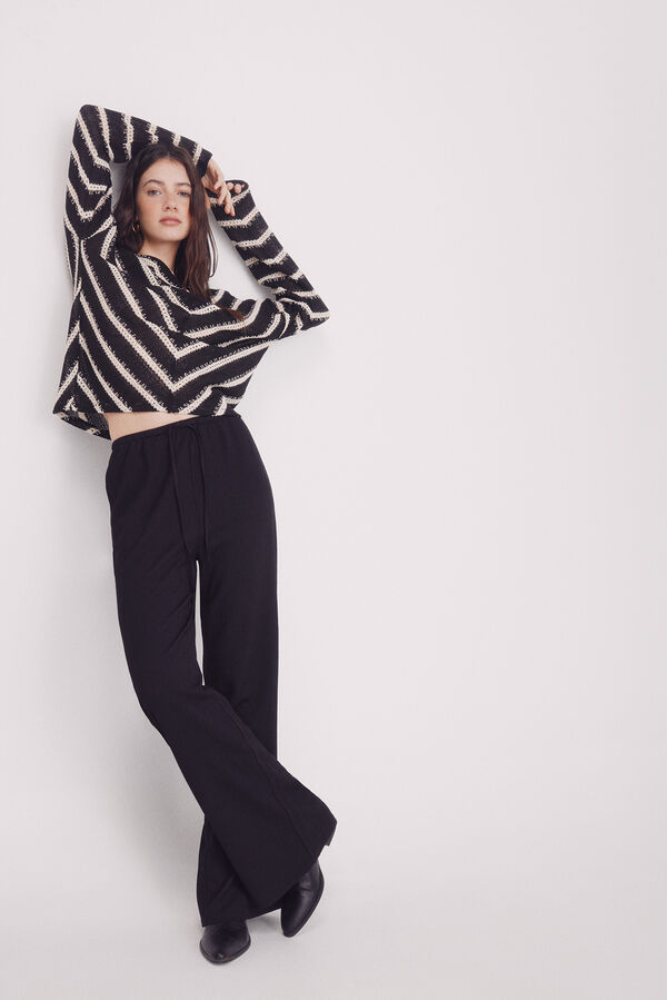 Springfield Pantal&oacute;n jogger estructura negro