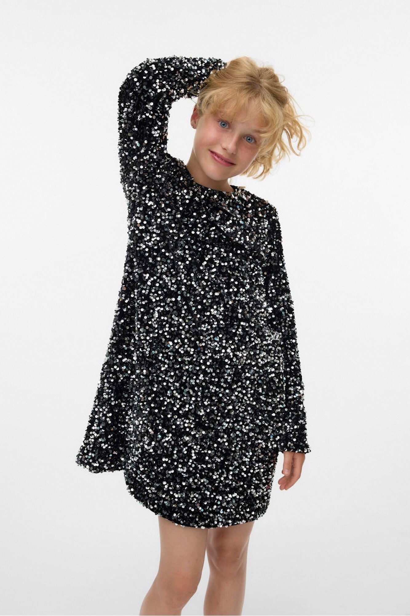 Vero Moda Girl Vestido curto lantejoulas 