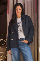 Springfield Gabardina corta azul