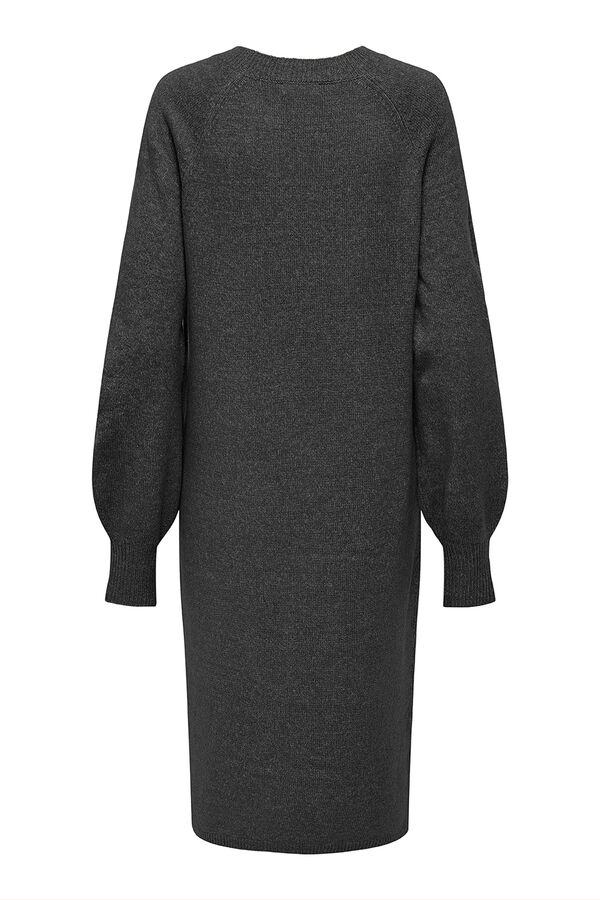 JDY Vestido largo punto gris