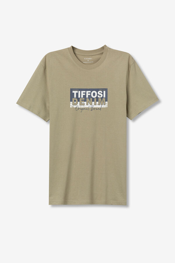 Tiffosi T-shirt estampada bege
