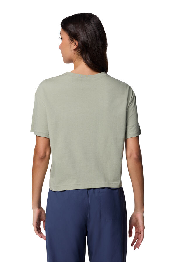 Columbia Columbia Camiseta feminina Rolling Bend™ com estampado Relaxed ajuste bege