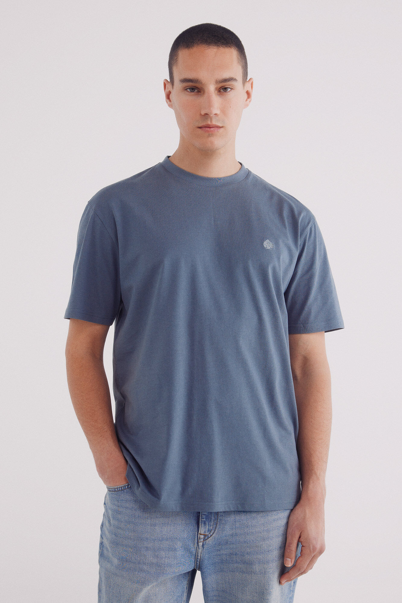 Springfield Camiseta b&aacute;sica com gola redonda