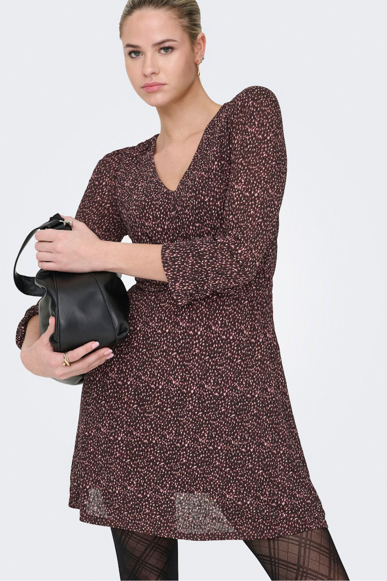 Only Vestido corto estampado