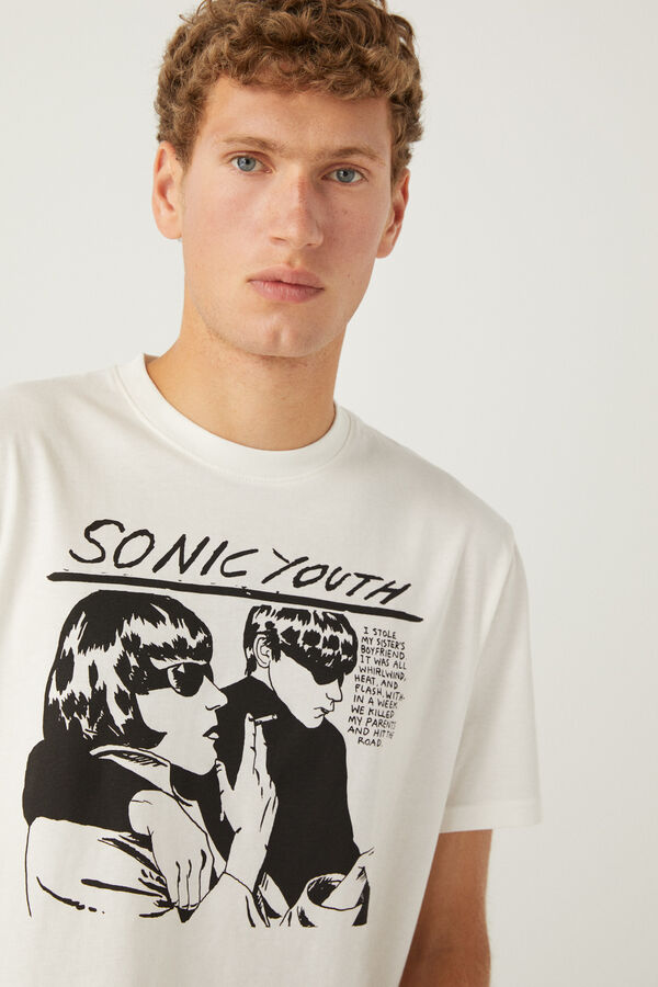 Springfield Camiseta Sonic Youth marfil