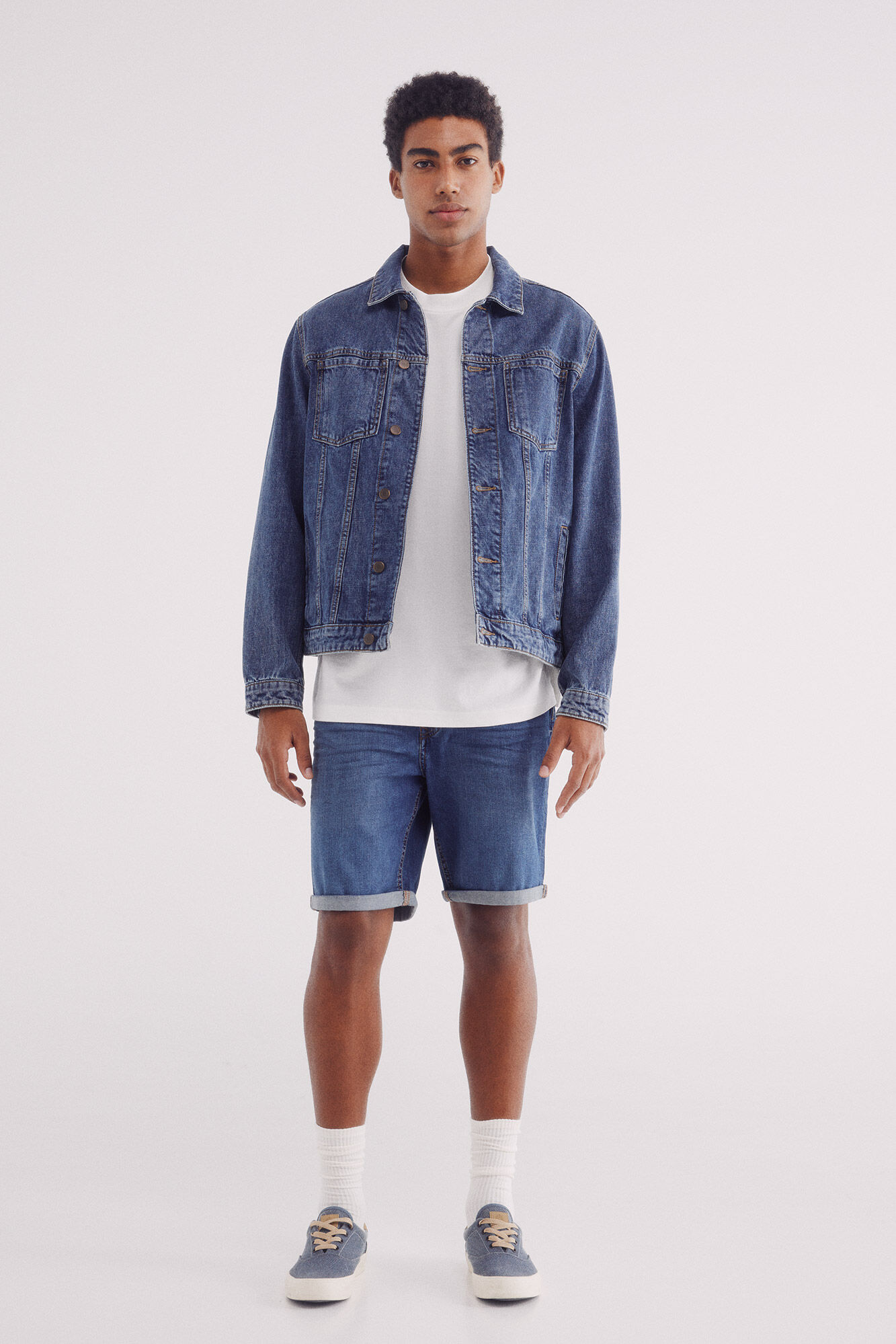 Springfield Bermuda vaquera ultra ligera regular fit