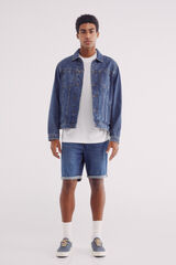 Springfield Bermuda vaquera ultra ligera regular fit turquesa