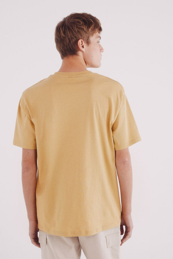 Springfield Camiseta b&aacute;sica cuello redondo amarillo