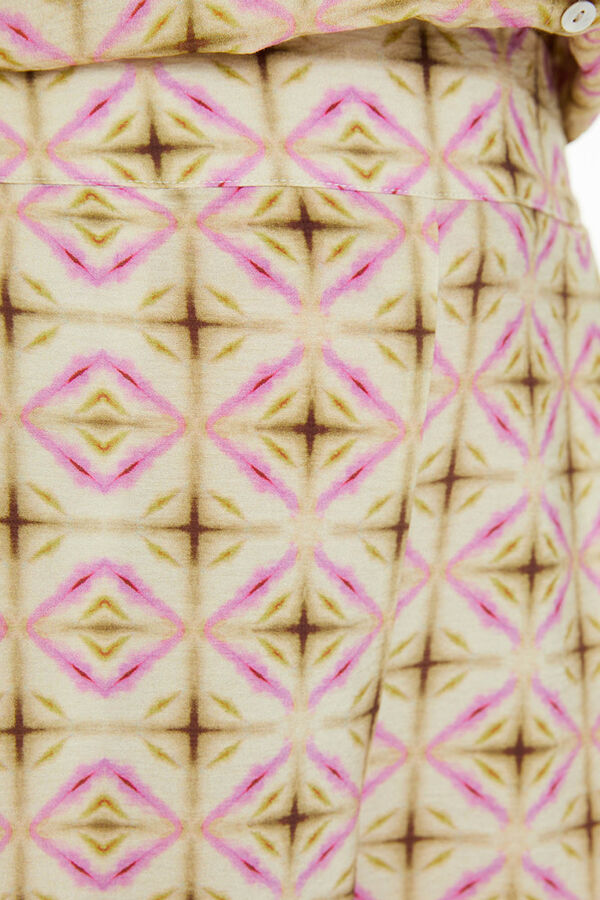 System Action Pantalón estampado geométrico estampado