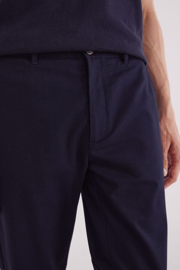 Springfield Pantal&oacute;n chino vestir comfort slim fit azul