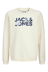 Jack & Jones Junior Sweatshirt de l&atilde; com estampa de logo branco