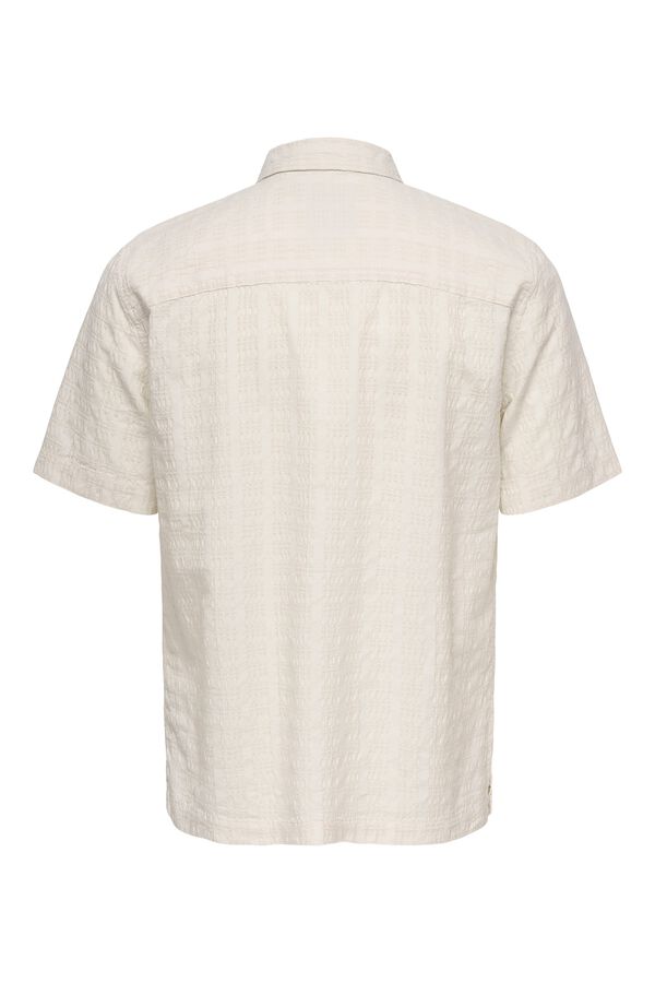 Only & Sons Camisa de manga curta branco