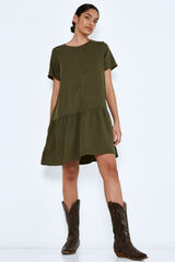 Noisy May Vestido corto de Tencel verde