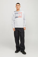Jack & Jones Sweatshirt com capuz padrão branco