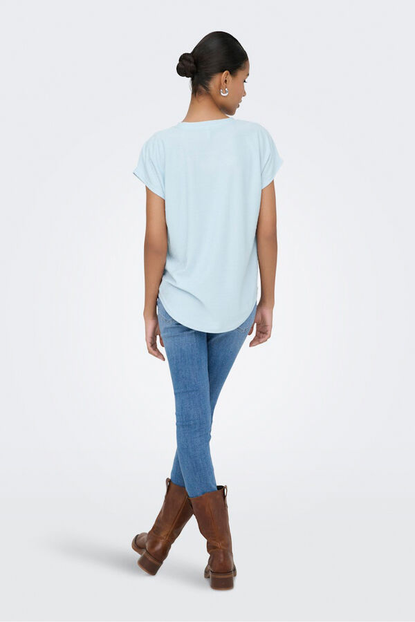 Only T-shirt plumeti azul