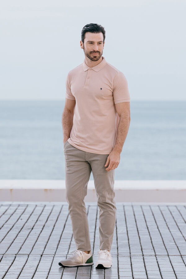 Celopman Polo B&aacute;sico rosa