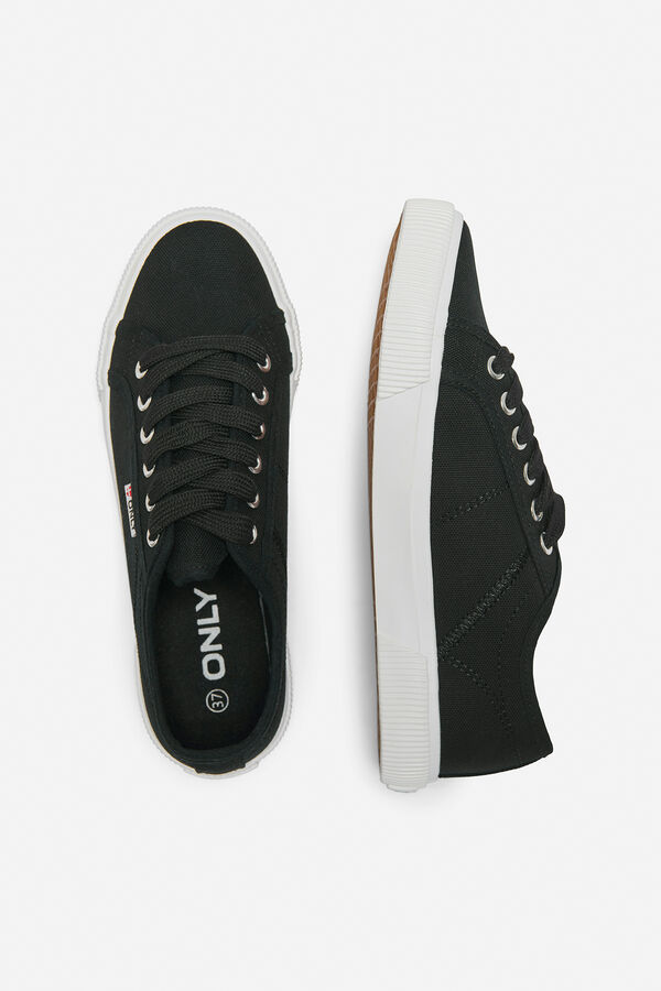 Only Zapatilla baja de lona negro