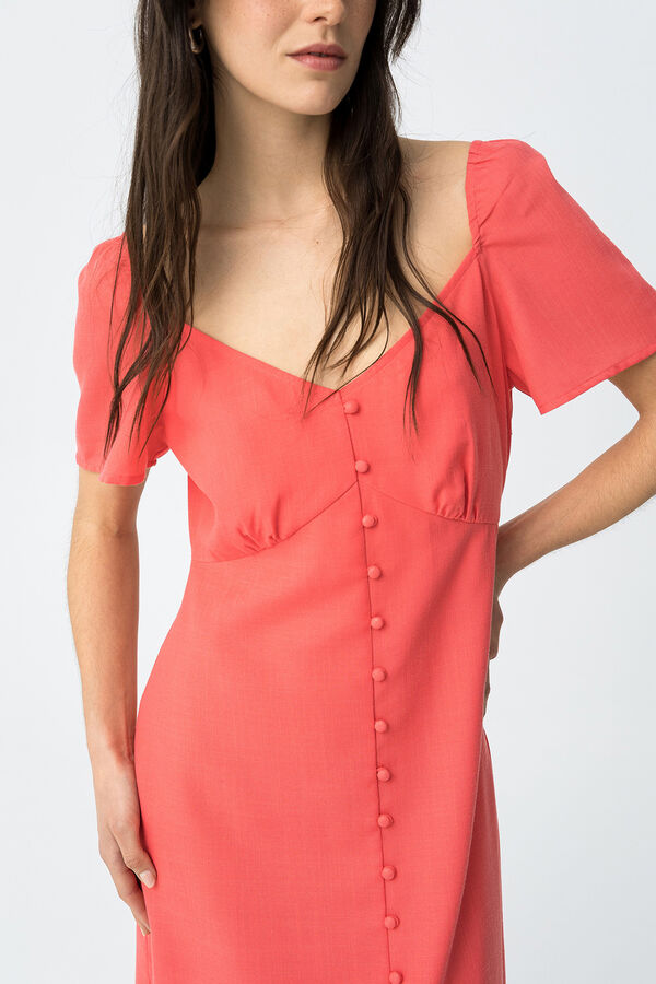 Tiffosi Vestido fluido borgonha