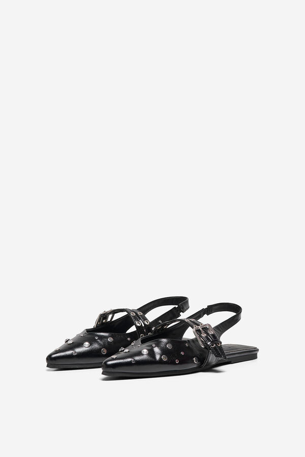 Only Shoes Zapatos planos de pico negro