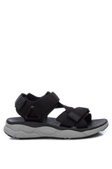 XTI Sandalia estilo trekking de hombre negro