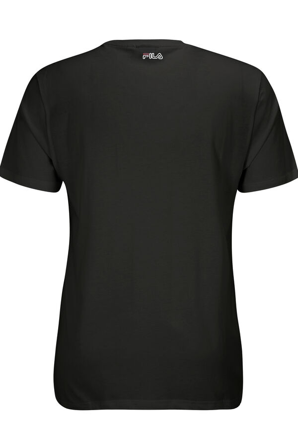 Fila Camiseta masculina de manga curta com gola redonda preto