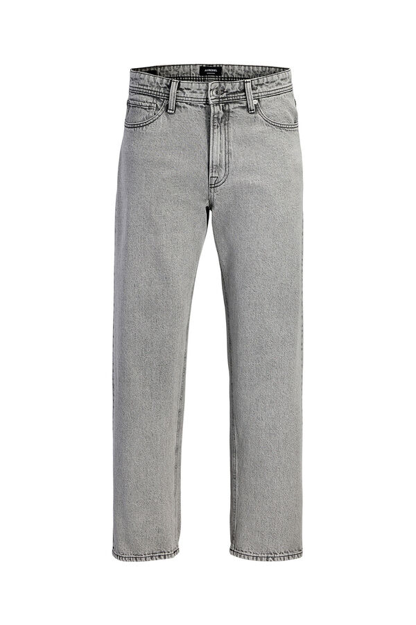 JJ REBEL Jeans loose tiro medio vaquero gris