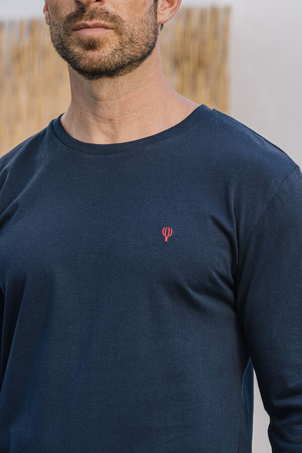 Celopman Camiseta B&aacute;sica M/L azul