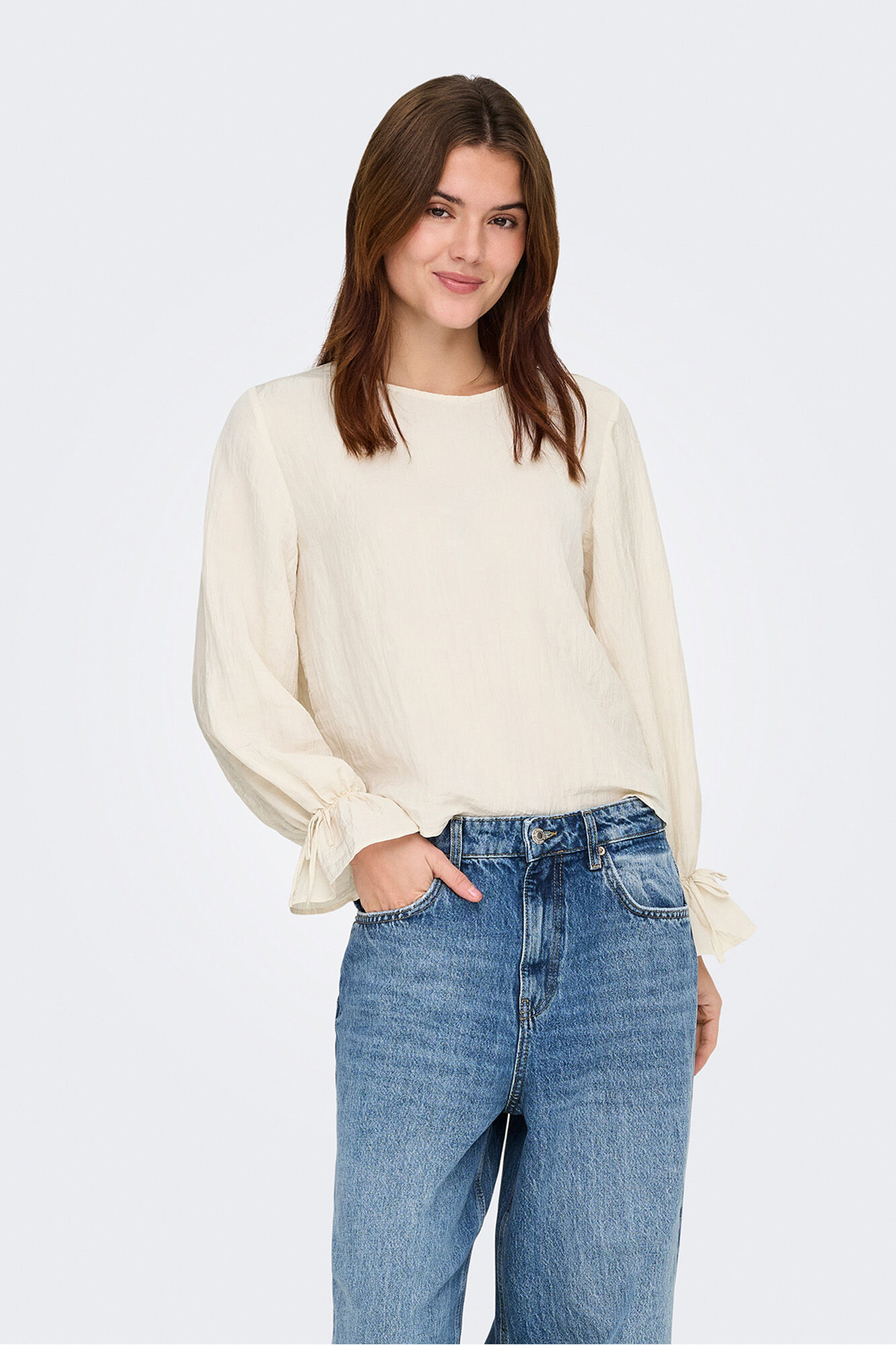 JDY Blusa manga larga fluida