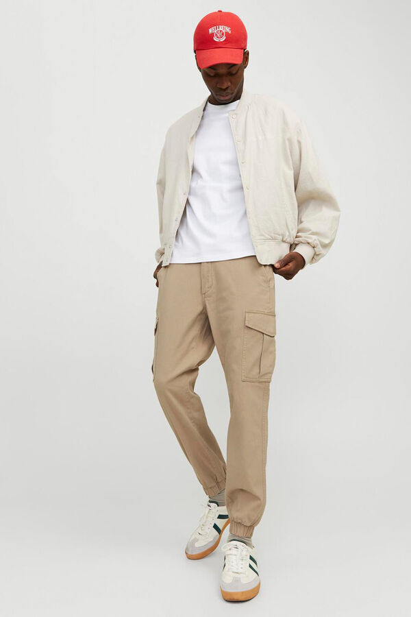 Jack & Jones Pantal&oacute;n slim fit cargo gris