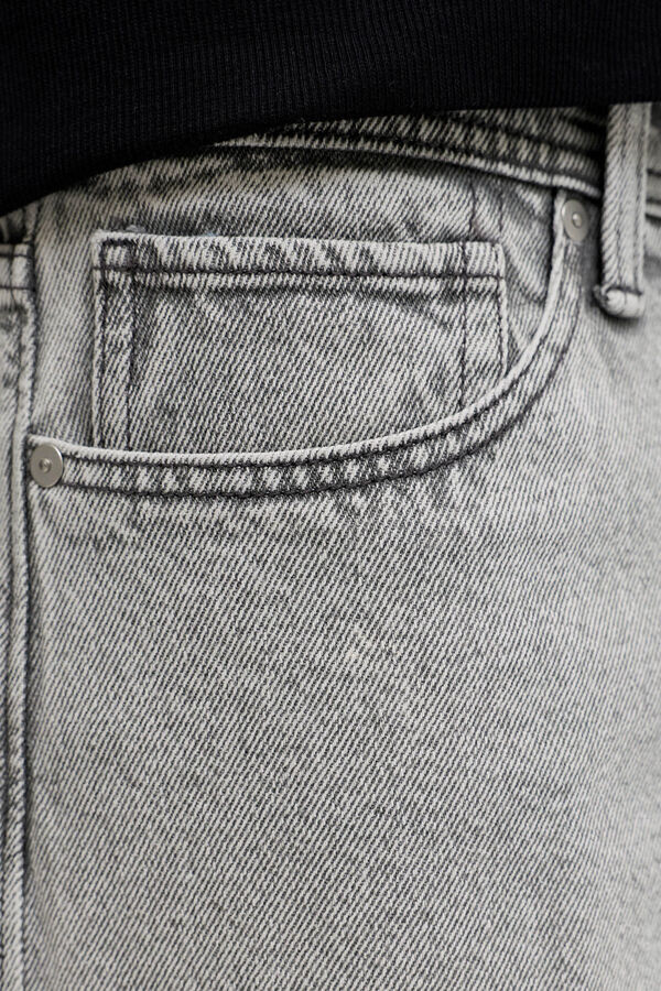 JJ REBEL Jeans loose tiro medio vaquero gris